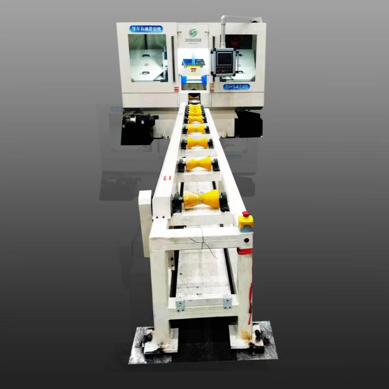 Hi-speed band saw for aluminum tube cutting